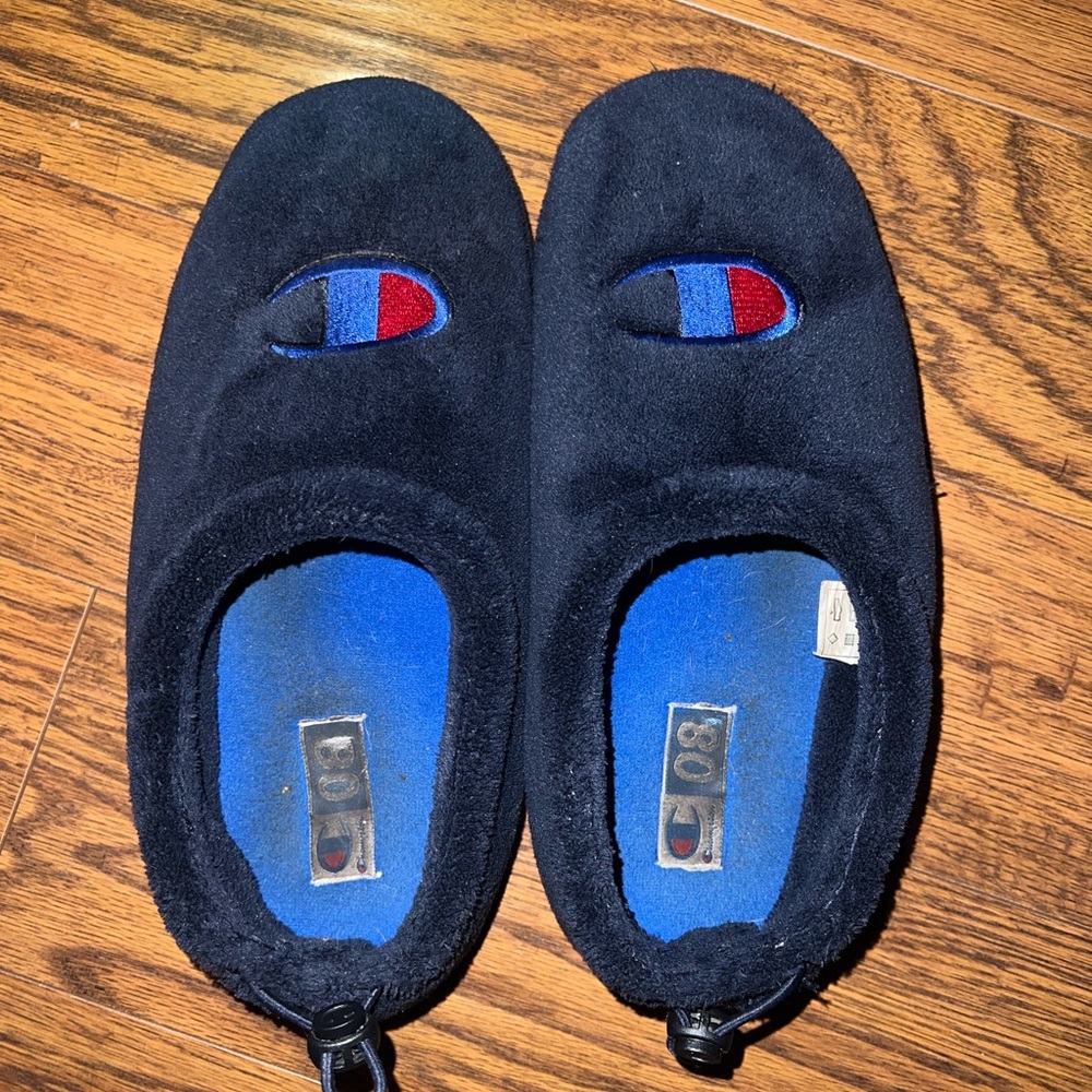 Navy Champion University slippers